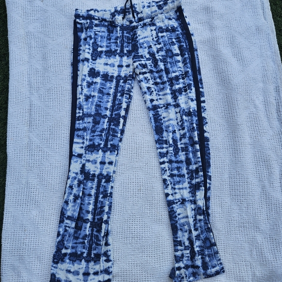 Lucky Brand Juniors Size Small Pants with Drawstring Blue White - Picture 1 of 5